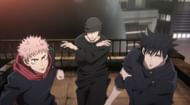 The team of Yuji, Ino, and Megumi in Jujutsu Kaisen anime (Image via MAPPA)